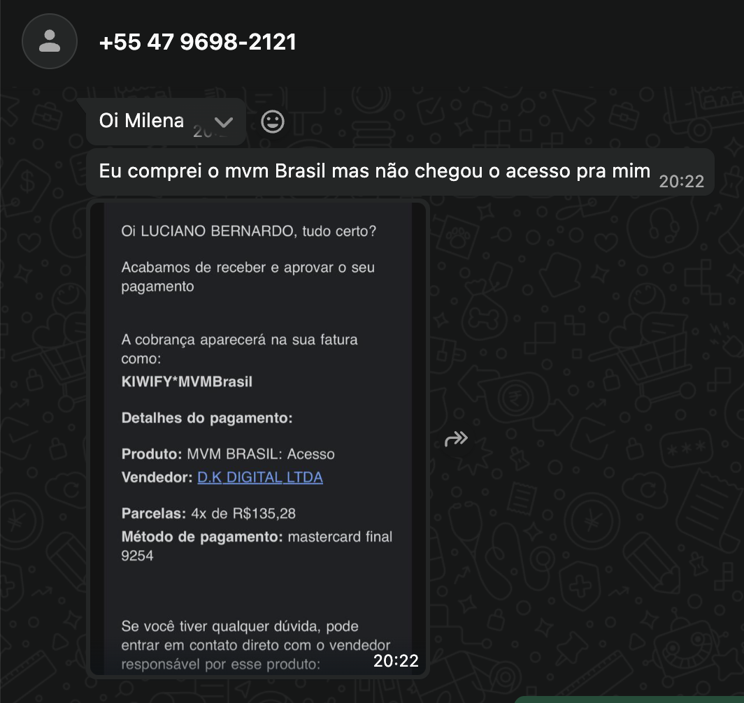 Reclamação de cliente