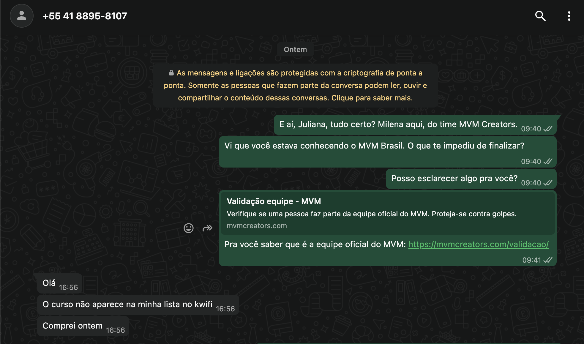 Reclamação de cliente